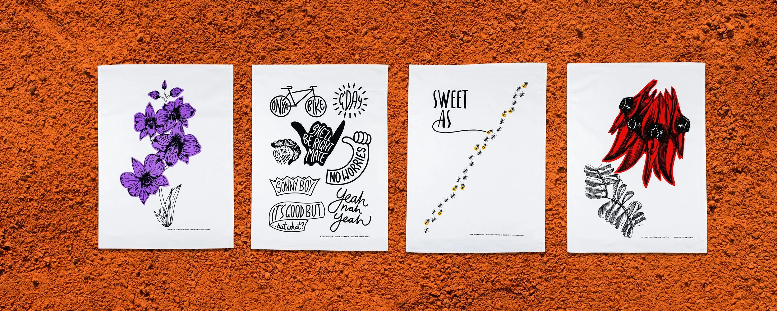 Australian Tea Towel designs