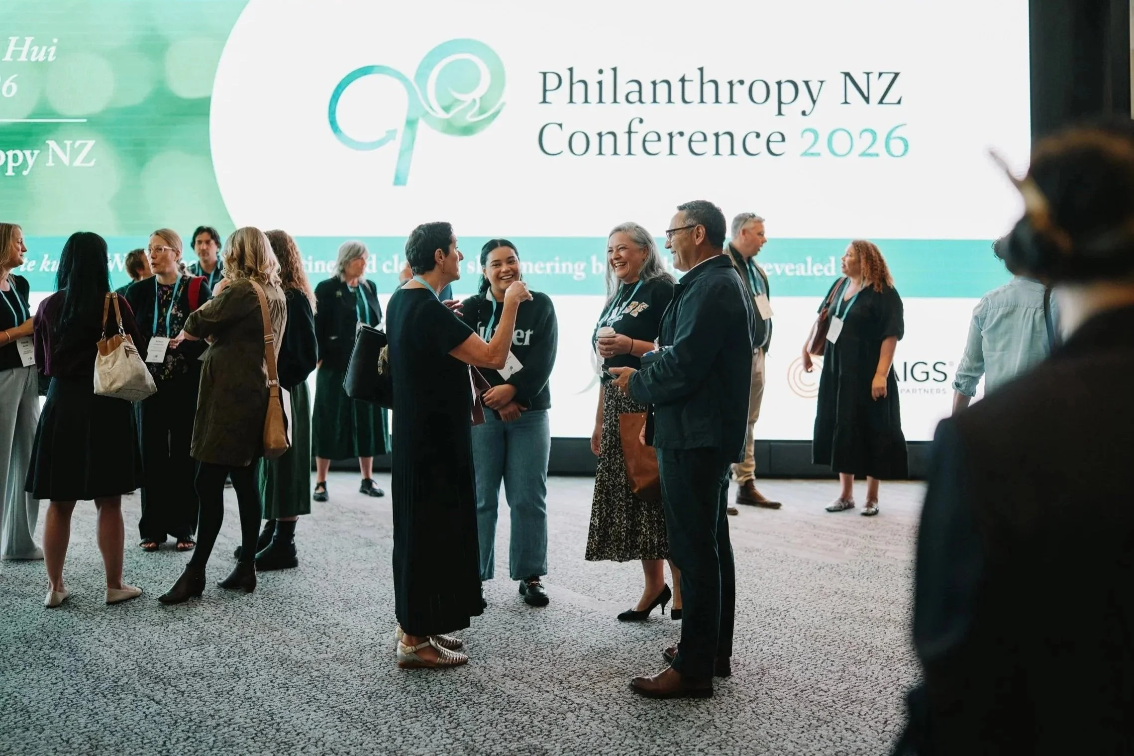 Delegates networking at the Philanthropy New Zealand Conference 2026 at New Zealand International Convention Centre, connecting during a professionally managed conference in New Zealand.