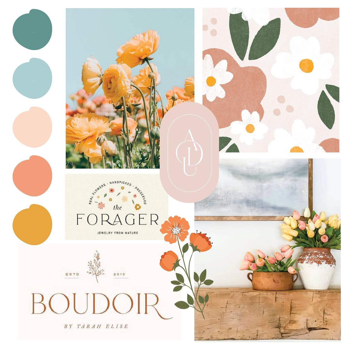 Spring is in the air, so April&rsquo;s moodboard is all things floral 🌷

&bull;

Moodboards are great practice for gathering assets, a helpful way for your client to see the direction of the project, and a fun creative exercise!

We highly suggest g