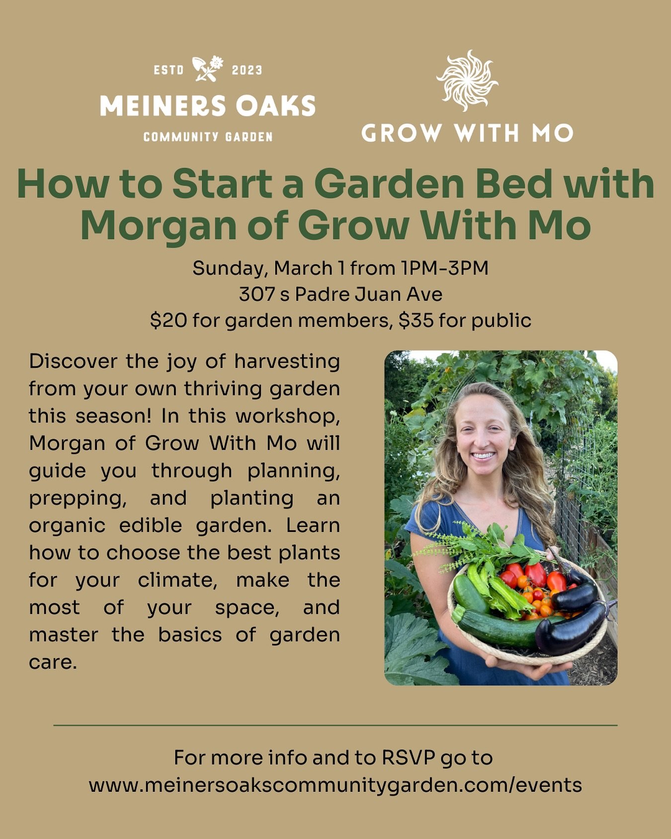 Hi! It&rsquo;s been a while since you&rsquo;ve heard from me - been growing a little baby sprout 👶🏻over here and very excited to be reemerging into the world with a special workshop to get you ready for spring! 🌱

Designed especially for beginners