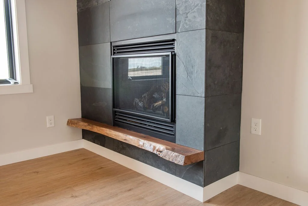 Live edge hearth