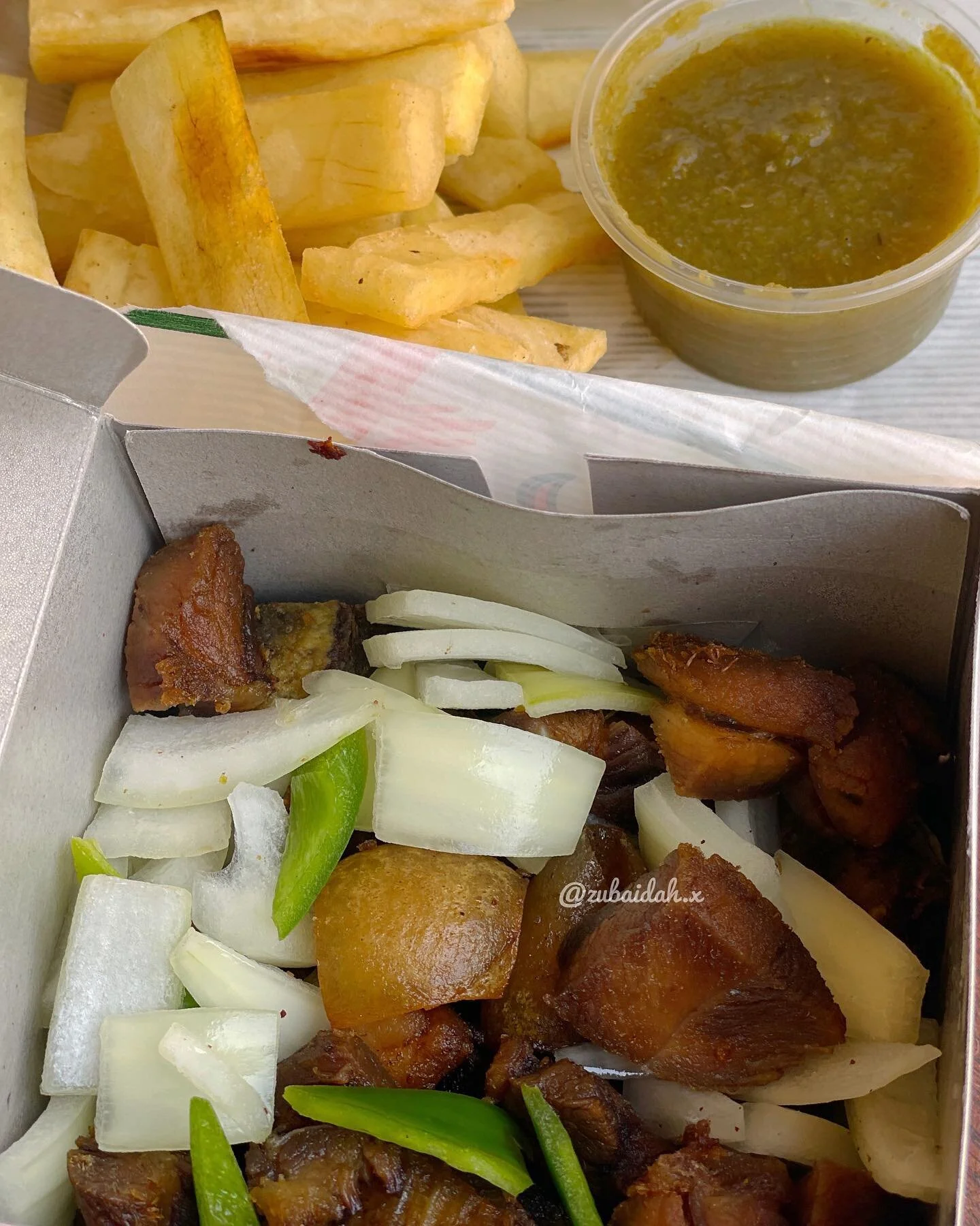 &bull; Pork
💸&cent;35
.&bull; Yam 
💸&cent;5
📍Birthdays Bar &amp; Grill, UPSA Road, Madina
📞 0244477164 (For delivery)
.
.
.
.
.
.
.#yam #pork #pig #pocketfriendly #budget #accra #restaurantinghana #restaurant #accra #ghana #food #foodblog #foodbl