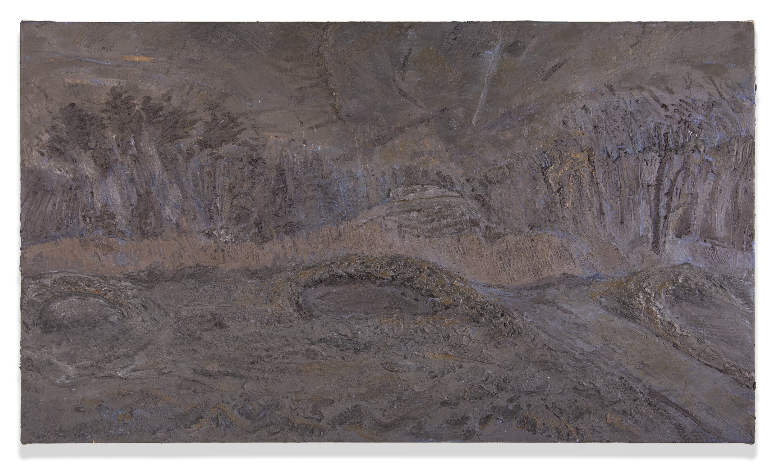  Elizabeth Flood, Battlefield (Chancellorsville, January), oil on canvas, 24 x 42 inches, 2022 