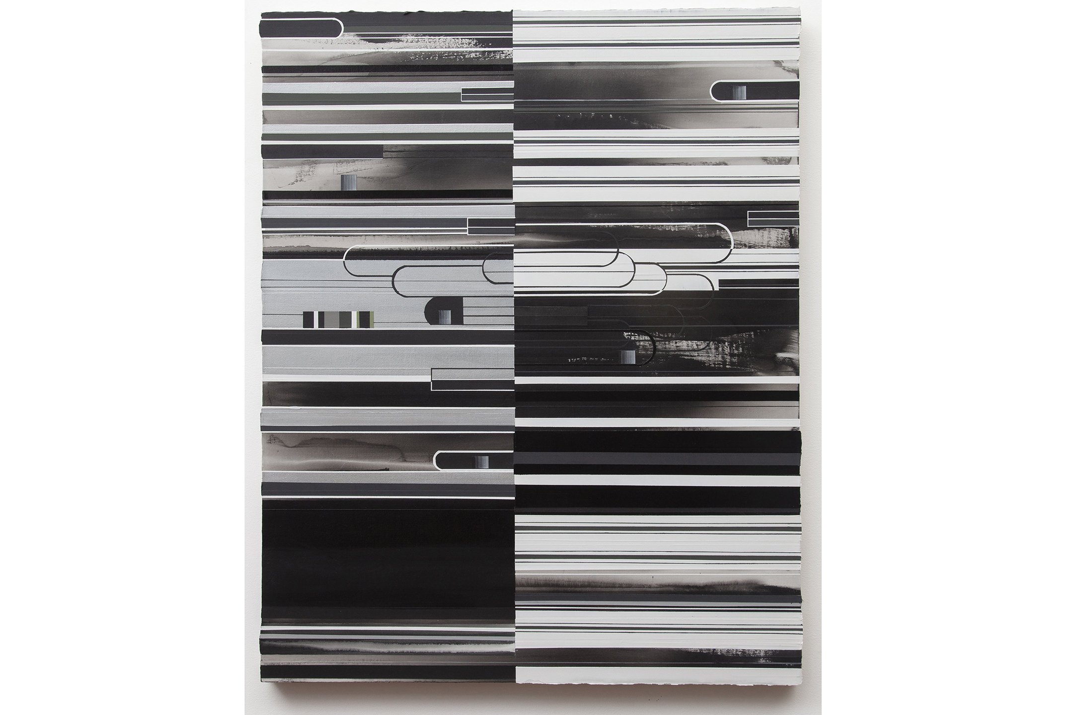  Duane Slick,  Silver Sky,  2020, acrylic on linen, 45 x 36 in 