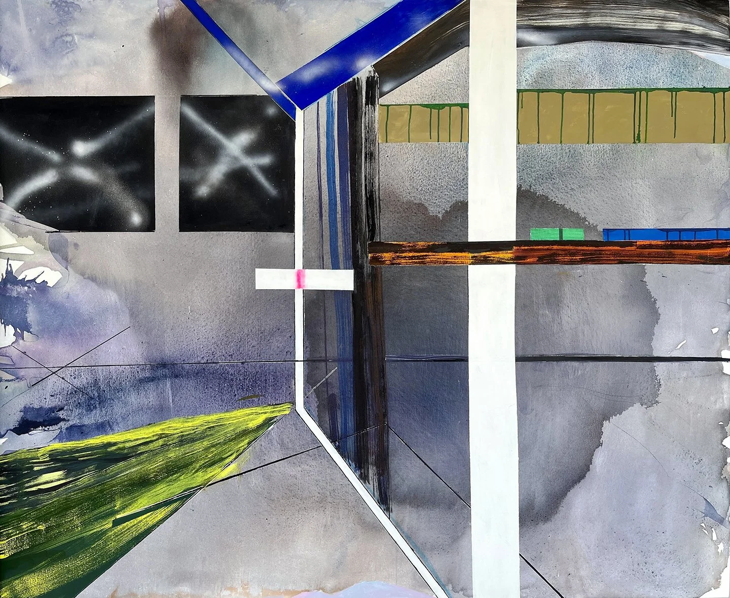   Japanese House , 2025, 58 × 71 in 