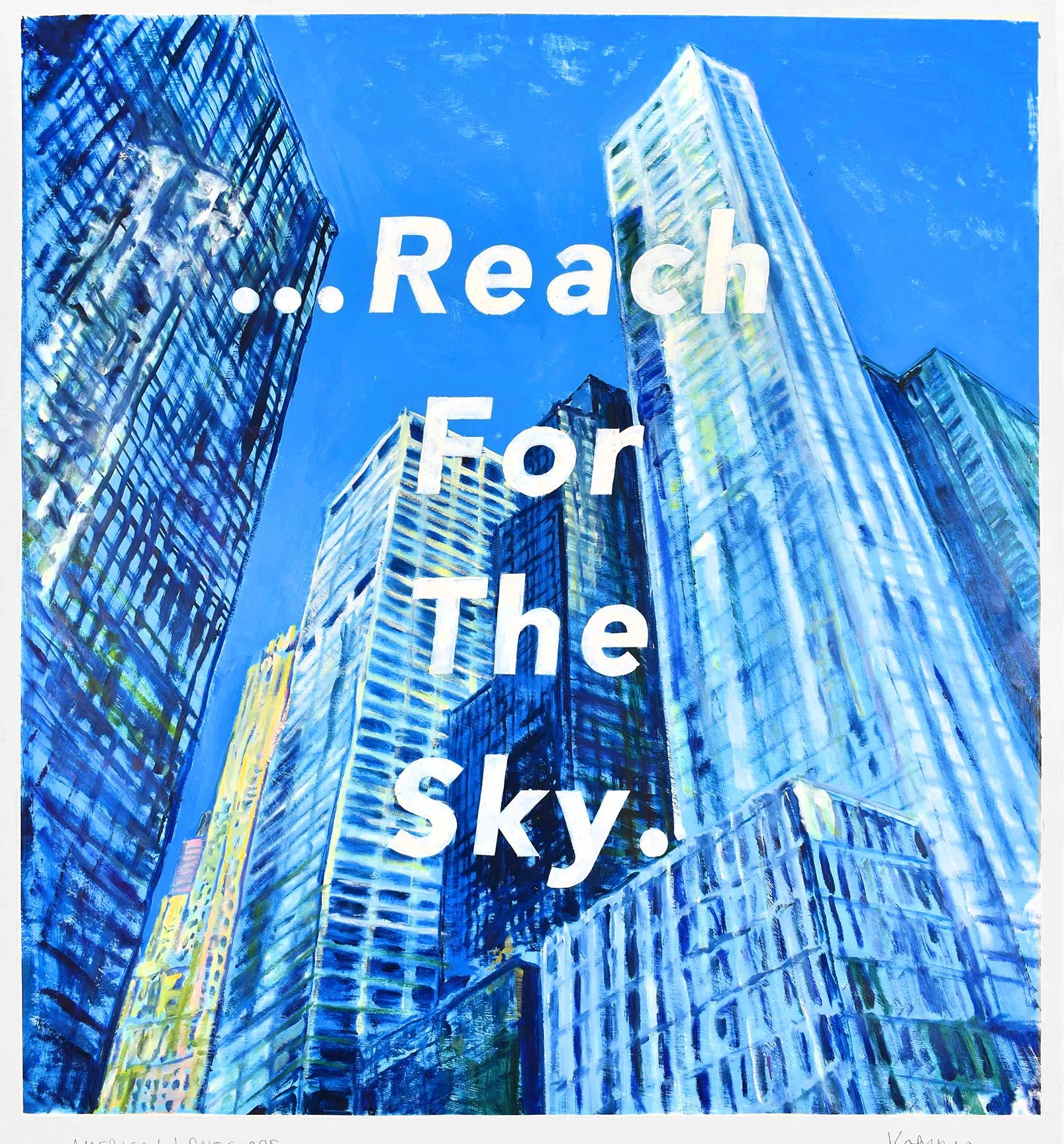  American Landscape, 2025, oil, enamel, acrylic on paper, 36 x 33 in 