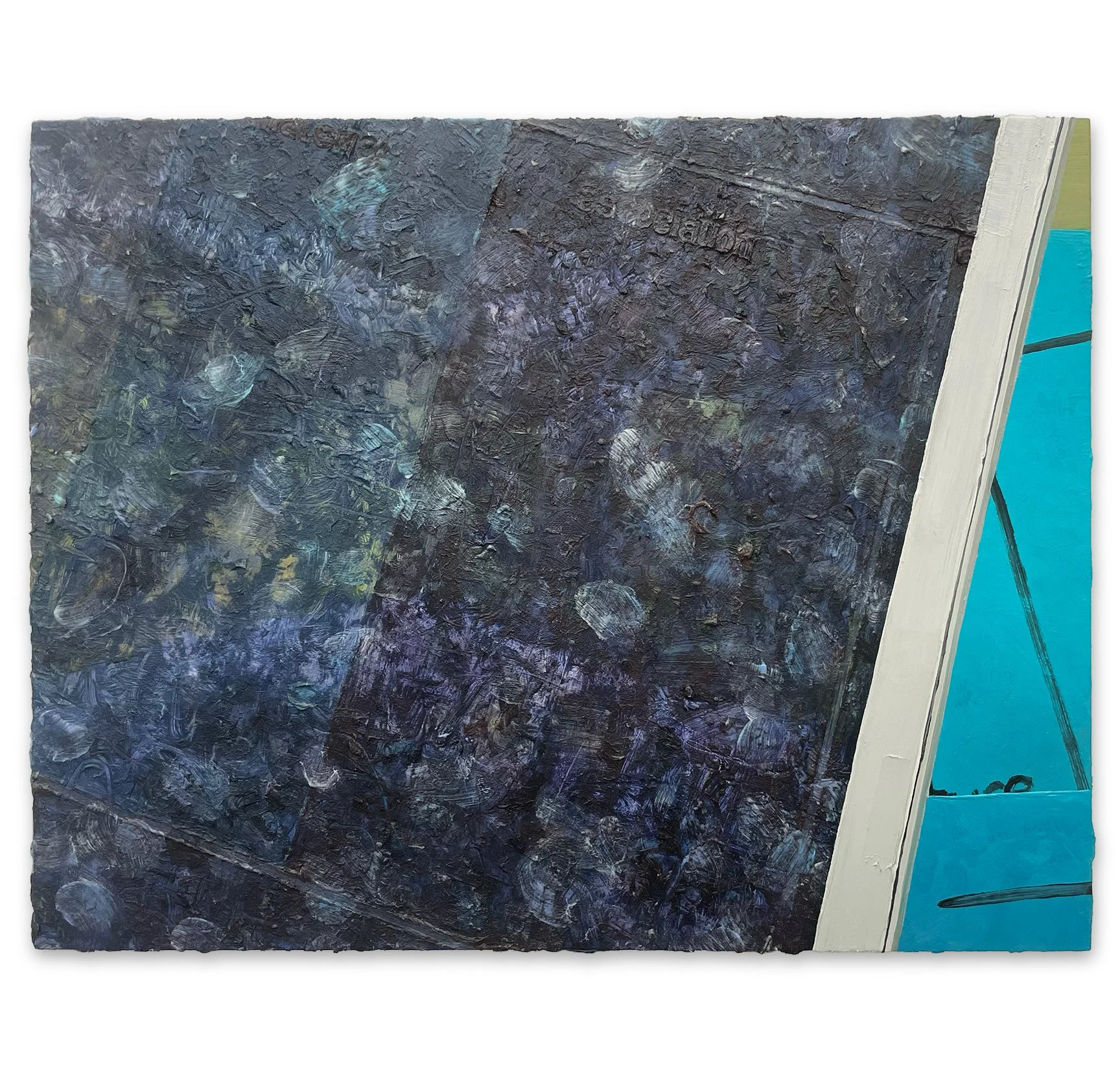  material lettuce association, 2025, oil on panel, 11 × 14 in 