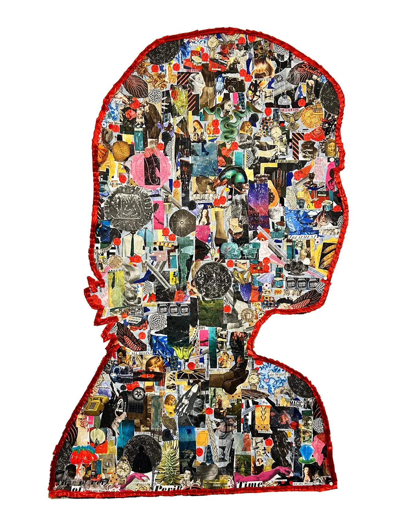  Paloma Trecka, Face Lift, 2025, mixed media, 54 × 36 inches 