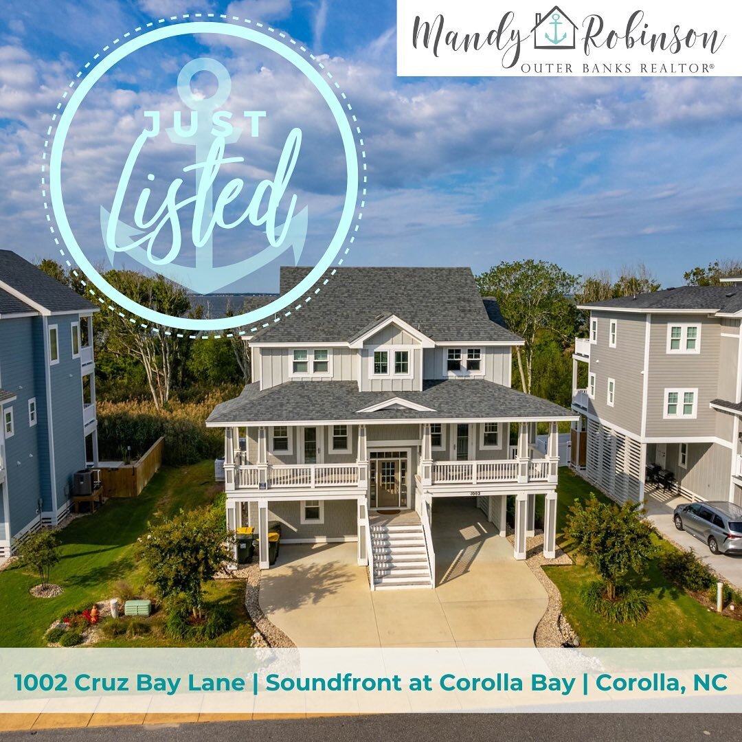 🔥✨🌅 NEW &bull; LISTING 🌅✨🔥
.
Allow me to introduce you to &ldquo;Jewel of the Sound&rdquo; 😍 and what a 💎JEWEL💎 she is! Located SOUNDFRONT in the new high end luxury community of Soundfront at Corolla Bay this home deserves a spot on your MUST