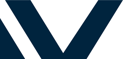 Close-up of a stylized, dark blue United Western logo