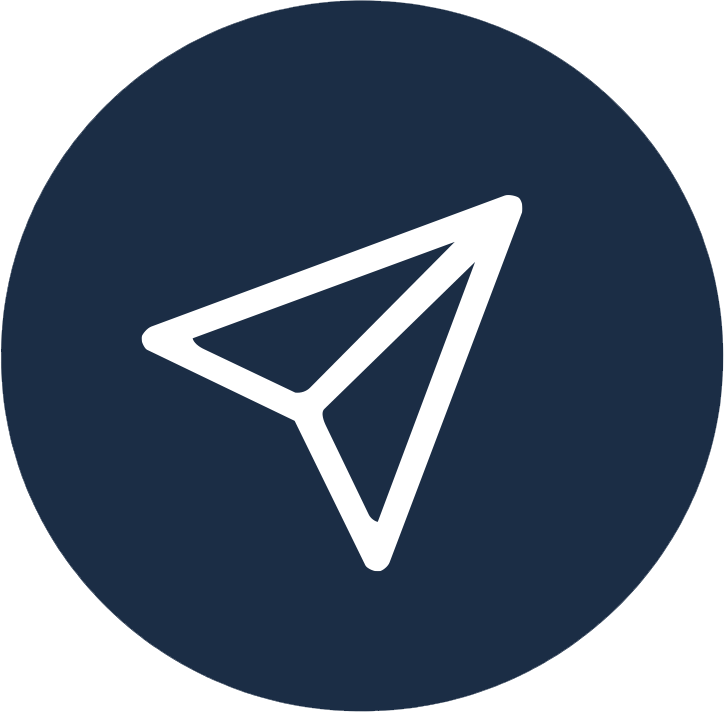 An email newsletter paper airplane icon