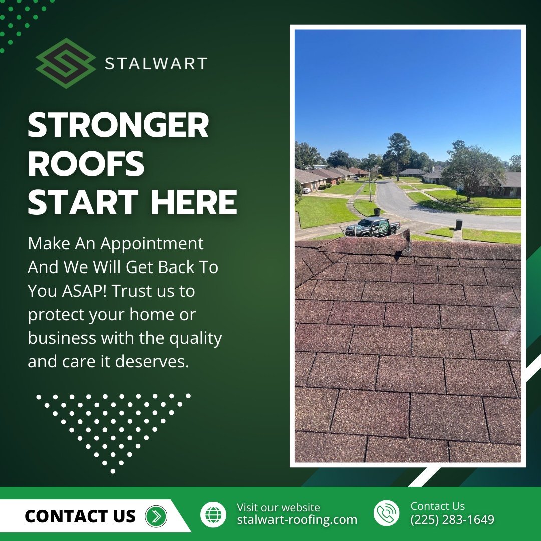 🏠 A strong roof makes all the difference. When your home is protected from the top down, you gain peace of mind, comfort, and long term value.

At Stalwart Roofing, every project is handled with care, precision, and dependable craftsmanship.

✔ Deta