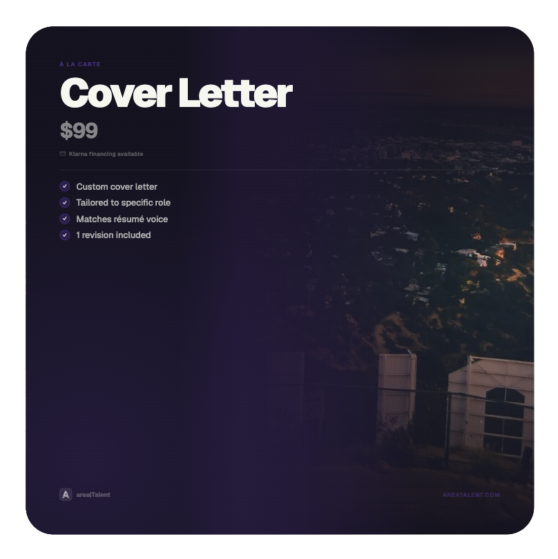COVER LETTER