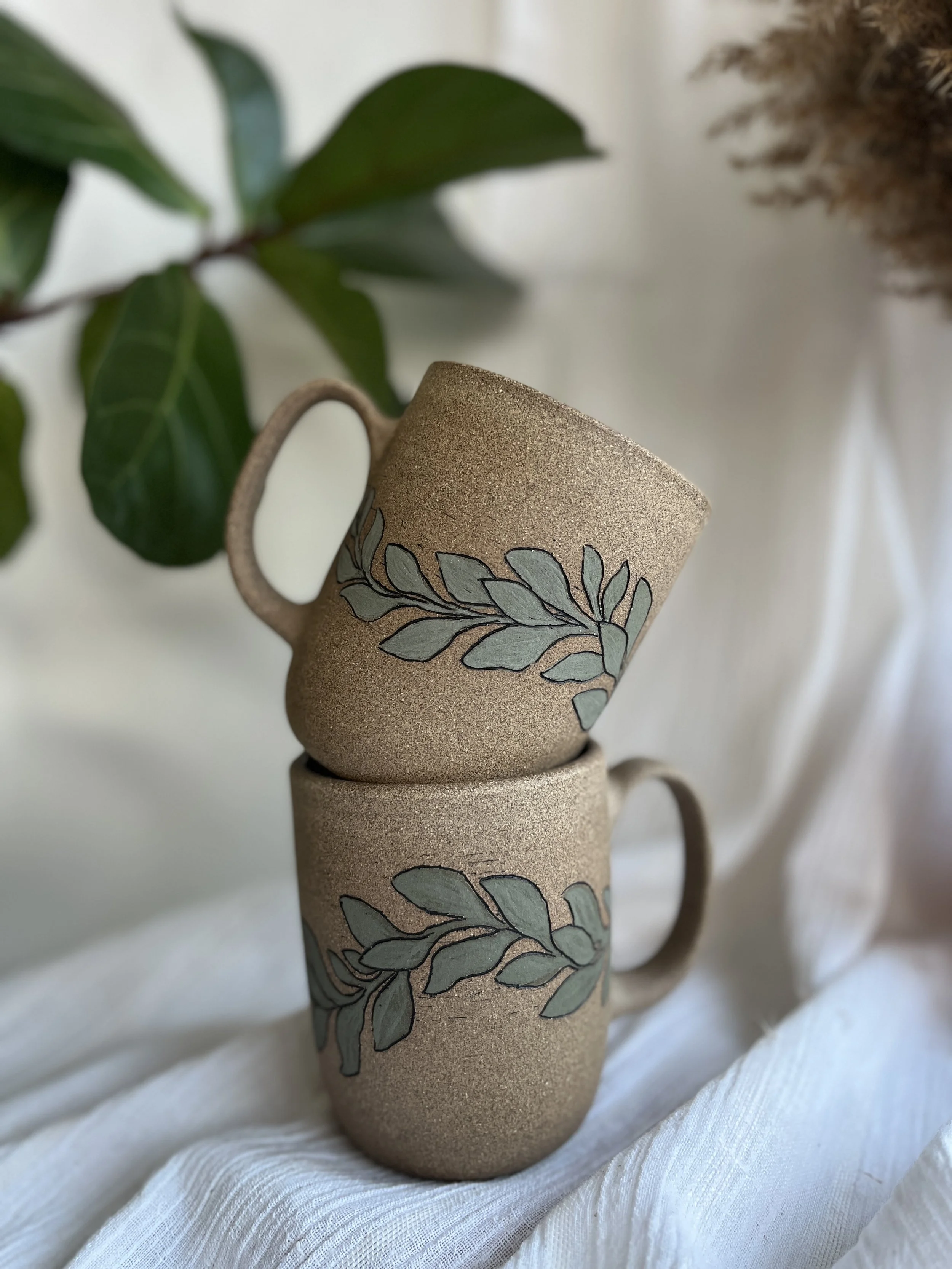 Painted Vine Mug