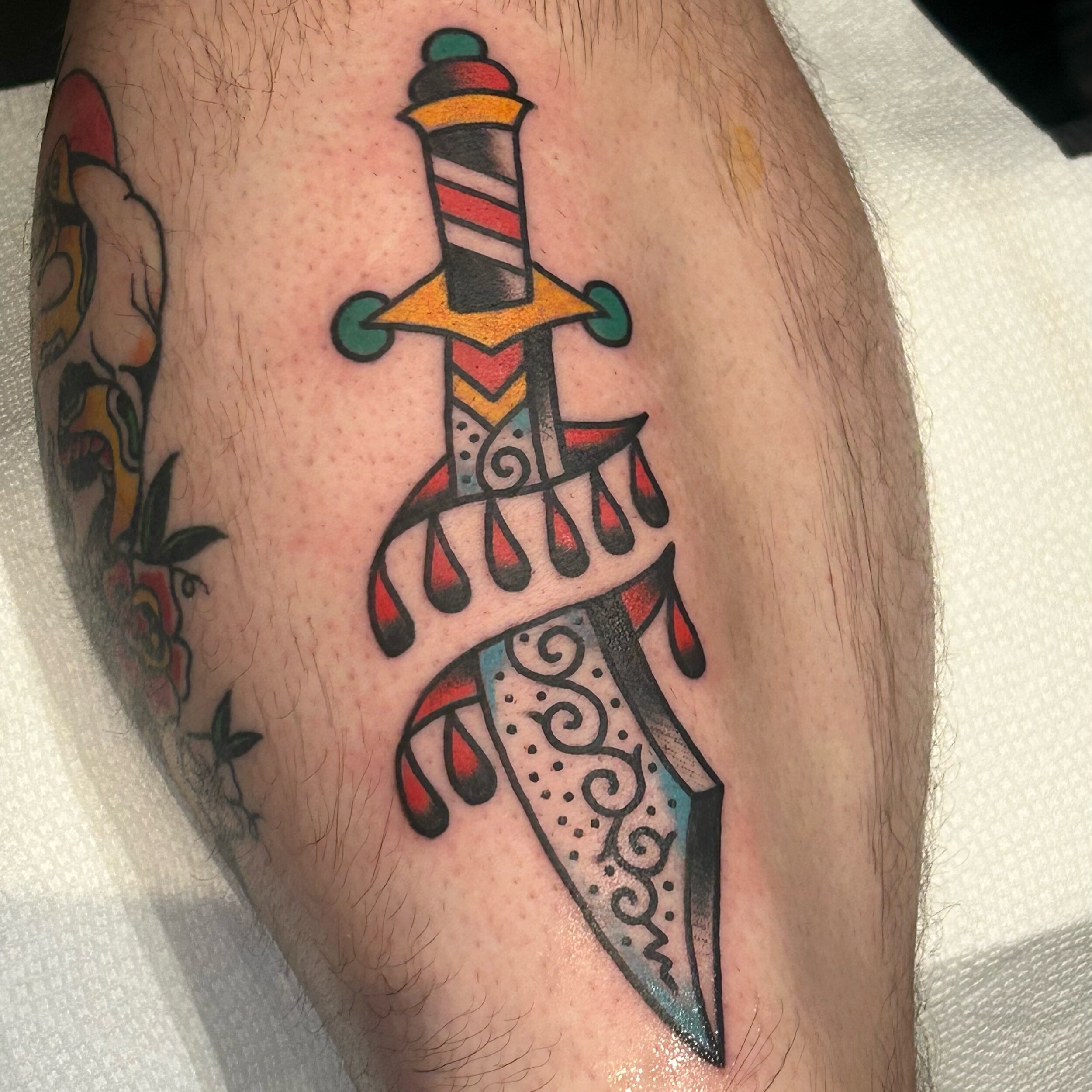 Always down to put a blade on ya, made at Tattoos &amp; Blues a few weeks back.