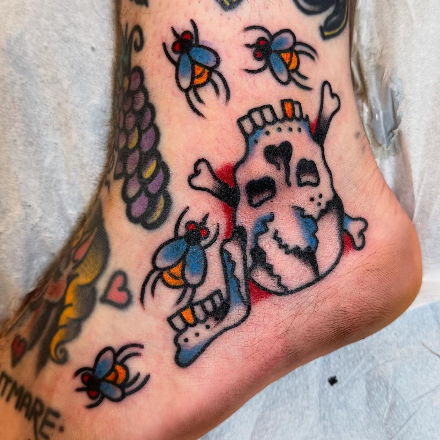 ankle madness with @stclairtattoo @36thstreettattoo thank you my friend