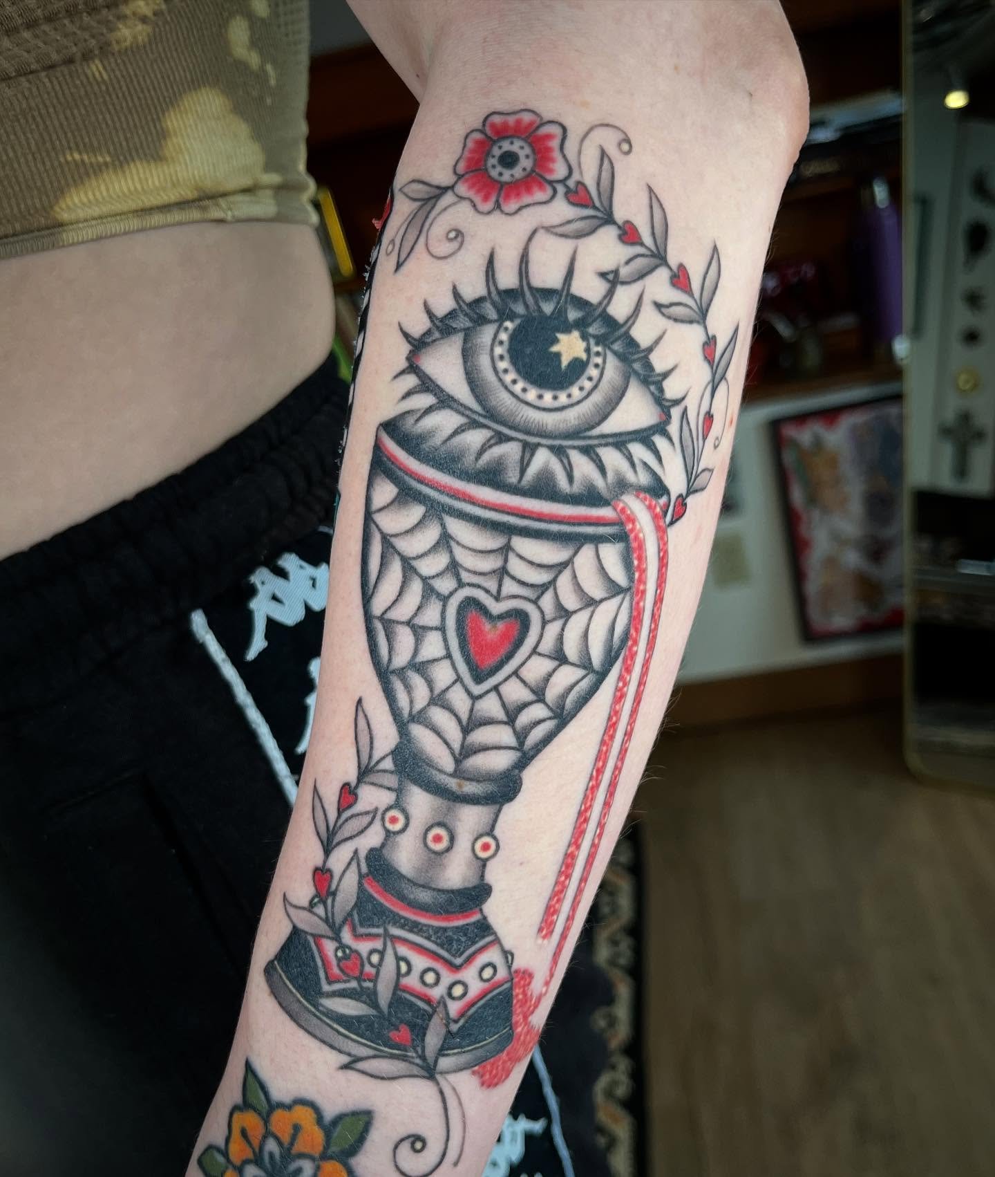 She is a sacred vase&mdash;
Life flows through her. She sees, she gives, she creates. In her, spirit becomes form.

Healed one done at @blackrabbittattoolangley 👁️