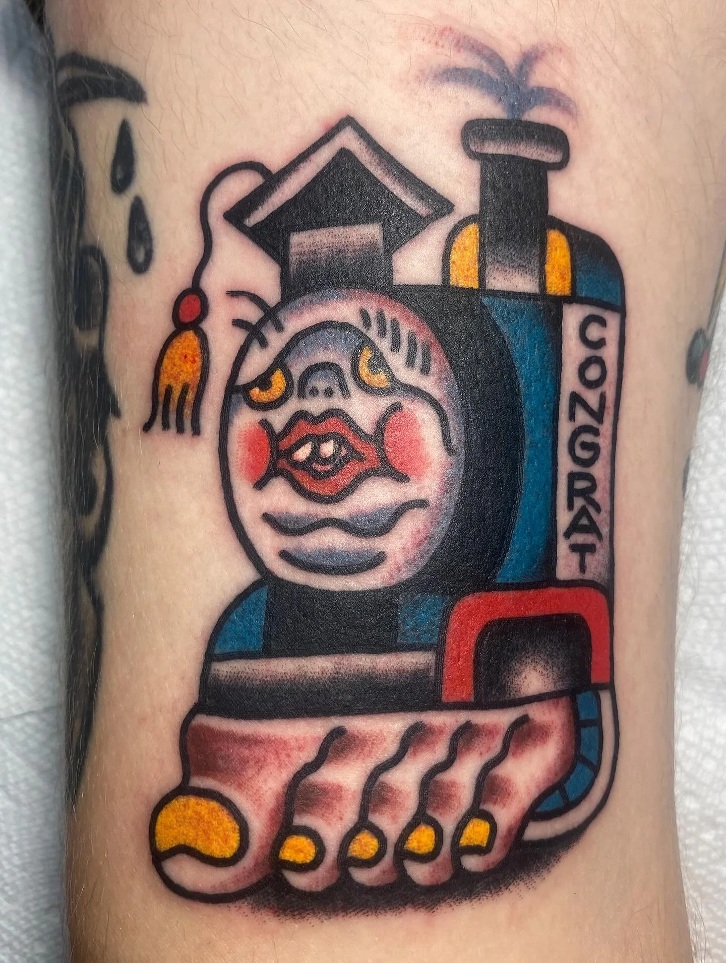 Re-write the history books! On my friend @bigskullstudio made @36thstreettattoo