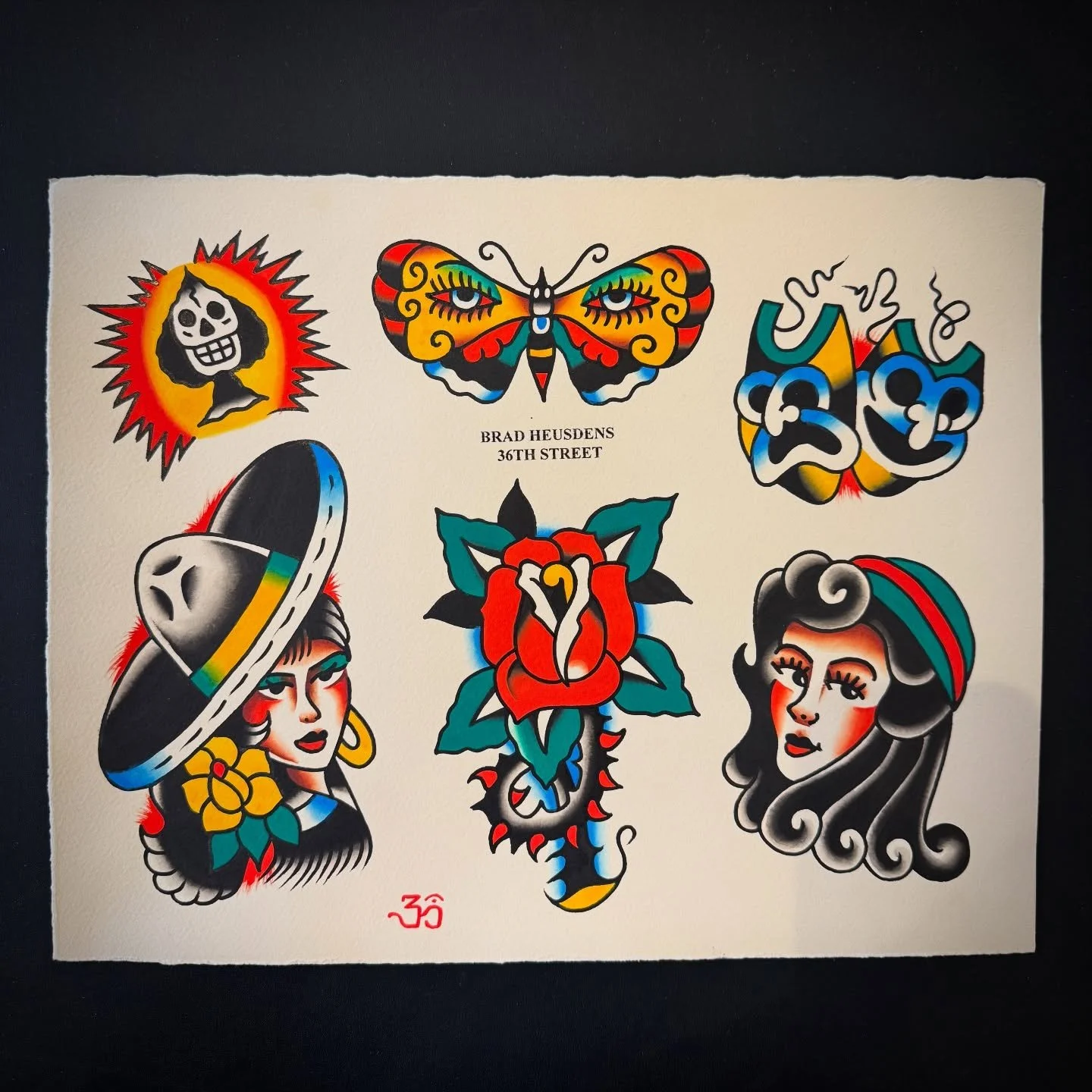 New flash sheet for the walls of @36thstreettattoo ♋️