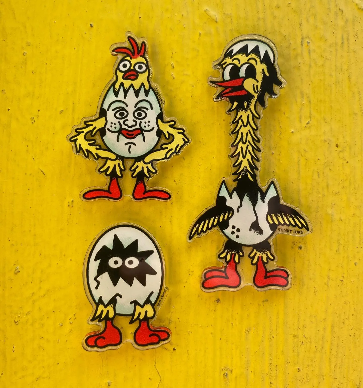 🐣 Acrylic magnet set 20$ available from me in person @36thstreettattoo
