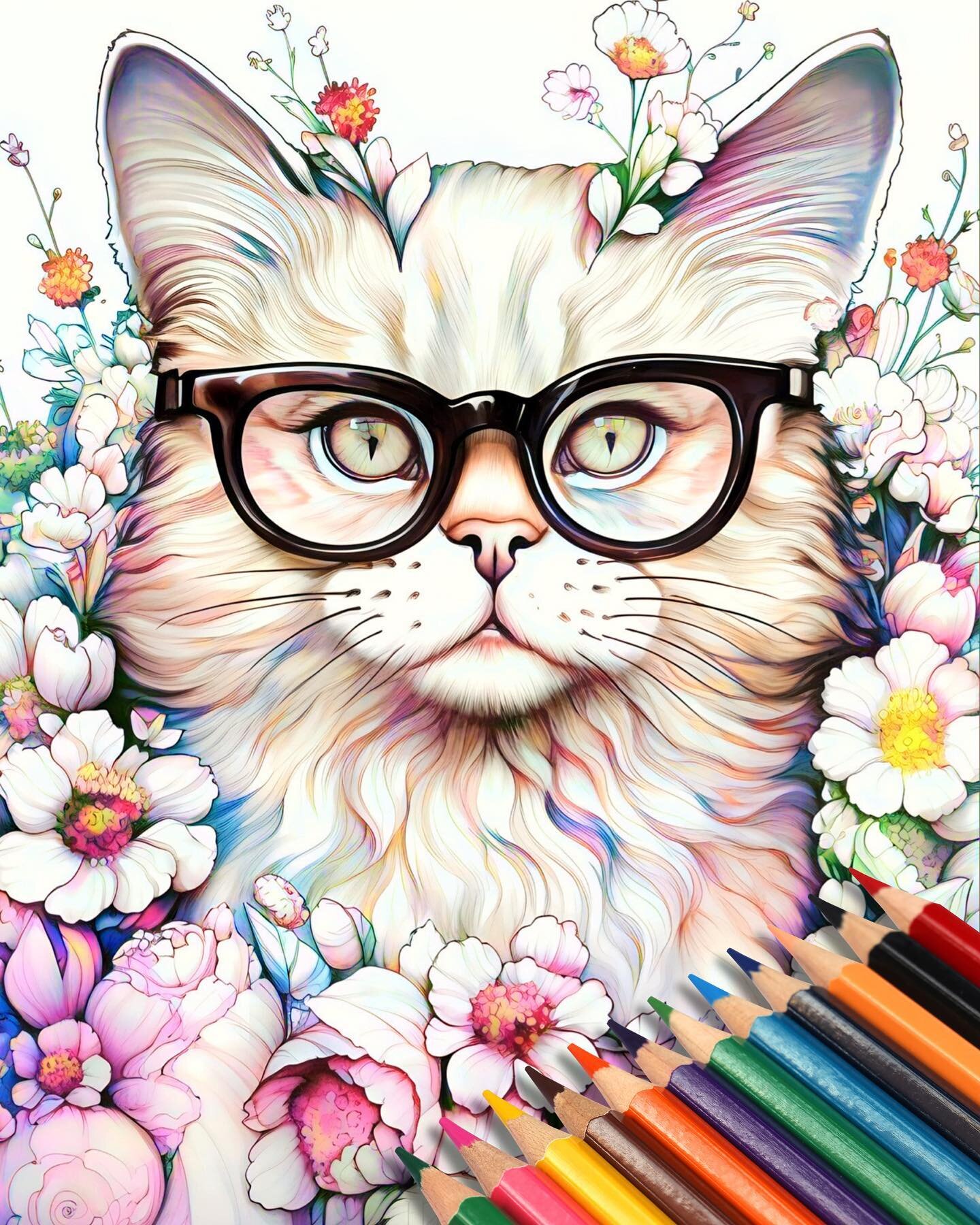 from Cats in Glasses 👓 coloring book on Amazon links on bio 💫
.
.
.
.
.
.
.
.

#coloring #coloringbook #colouring #colouringbook #adultcoloringbook #adultcoloring #coloringforfun #coloringaddict #coloringforadults #coloringtherapy #wonderfulcolorin