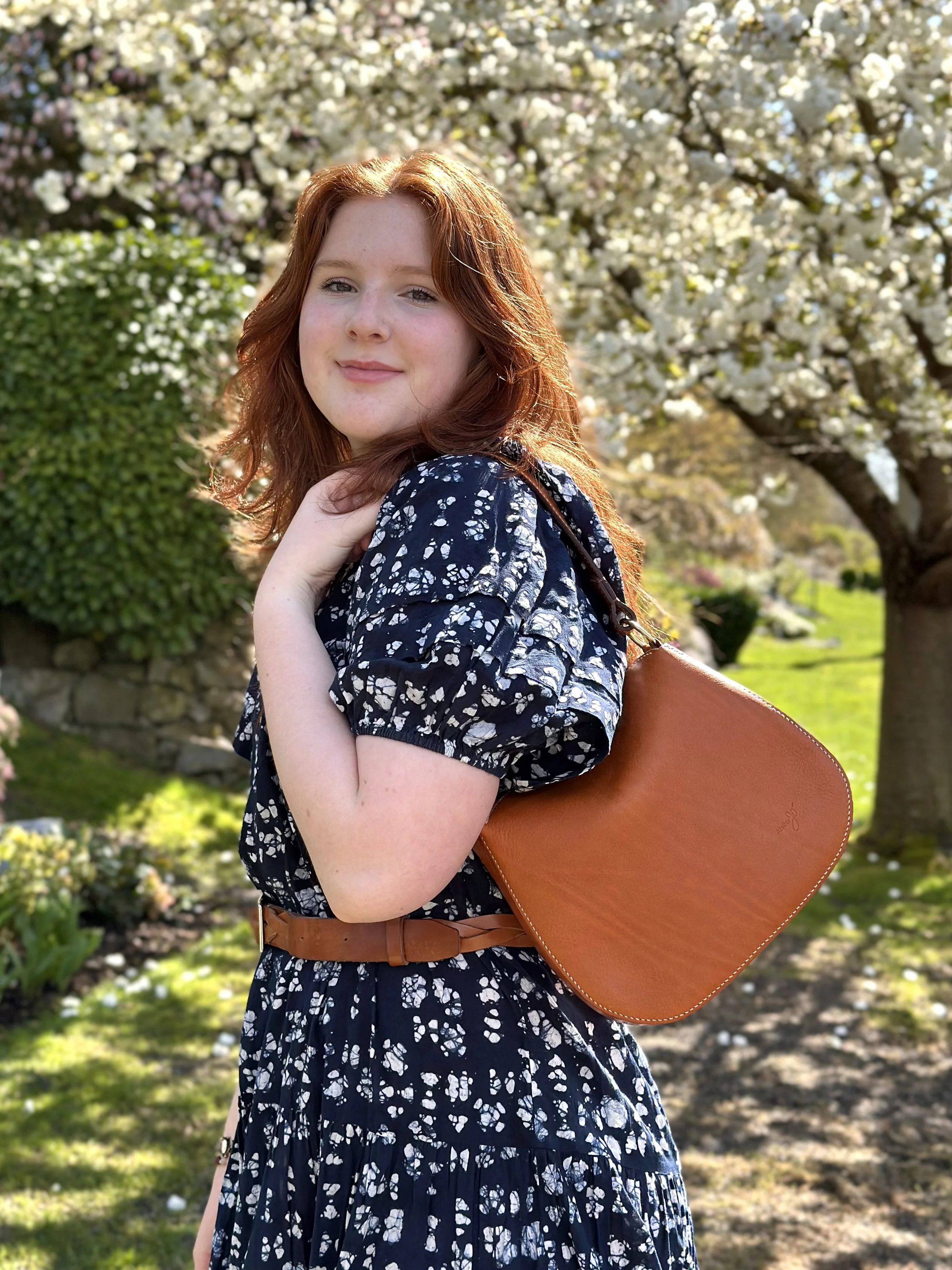 The Hobo Arc Bag in Cognac