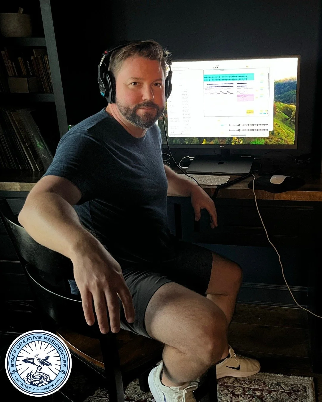 Presenting Staff Creative Residencies 2025 awardee Cole Russell, Graphic Designer in University Marketing and Communications.

With the help of the Staff Creative Residencies program, Cole used the Digital Audio Workstation (DAW) Ableton to create ST