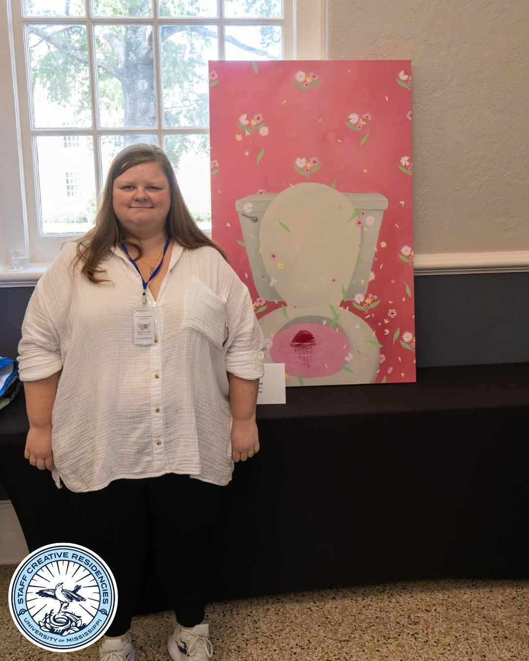 Presenting Staff Creative Residencies 2025 awardee Hope Rexroat, Accountant I in Financial Aid.

With the help of the Staff Creative Residencies program, Hope created a large oil painting about loss and grief.

&ldquo;Looking back, the residency not 