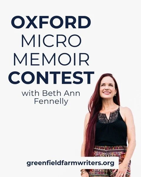 There's five days left to submit your micro memoir to the Oxford Micro Memoir contest with @bethannfennelly.

Finalists will read their micro memoirs live on stage at @doubledeckerart. The first-place winner will receive $750, and the second-place wi