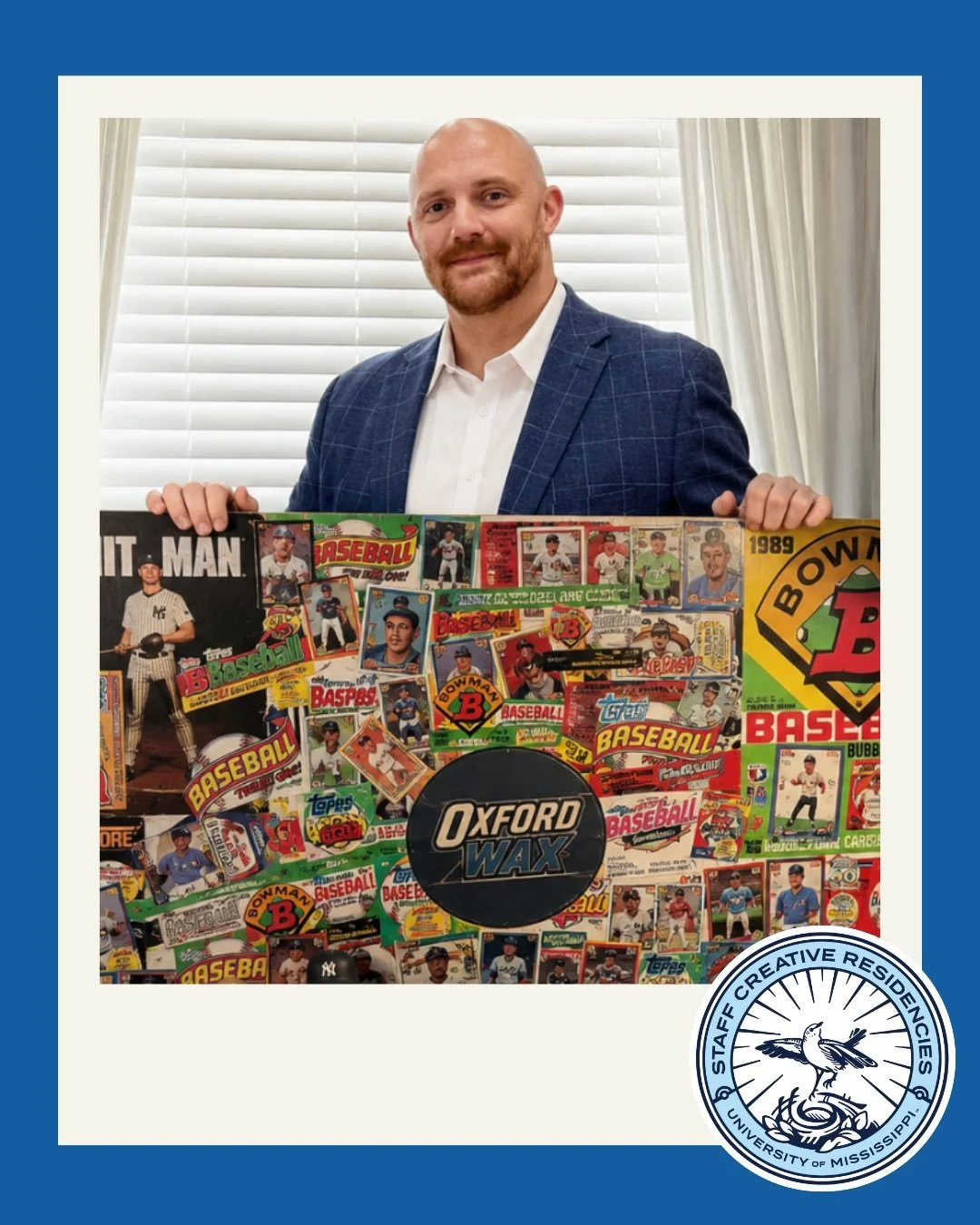 Webb Lewis is Assistant Director Marketing and Brand Strategy in the School of Journalism and New Media at the University of Mississippi. In his Staff Creative Residency, Webb worked on his project &ldquo;Oxford Wax: Collecting Cards, Creating Memori