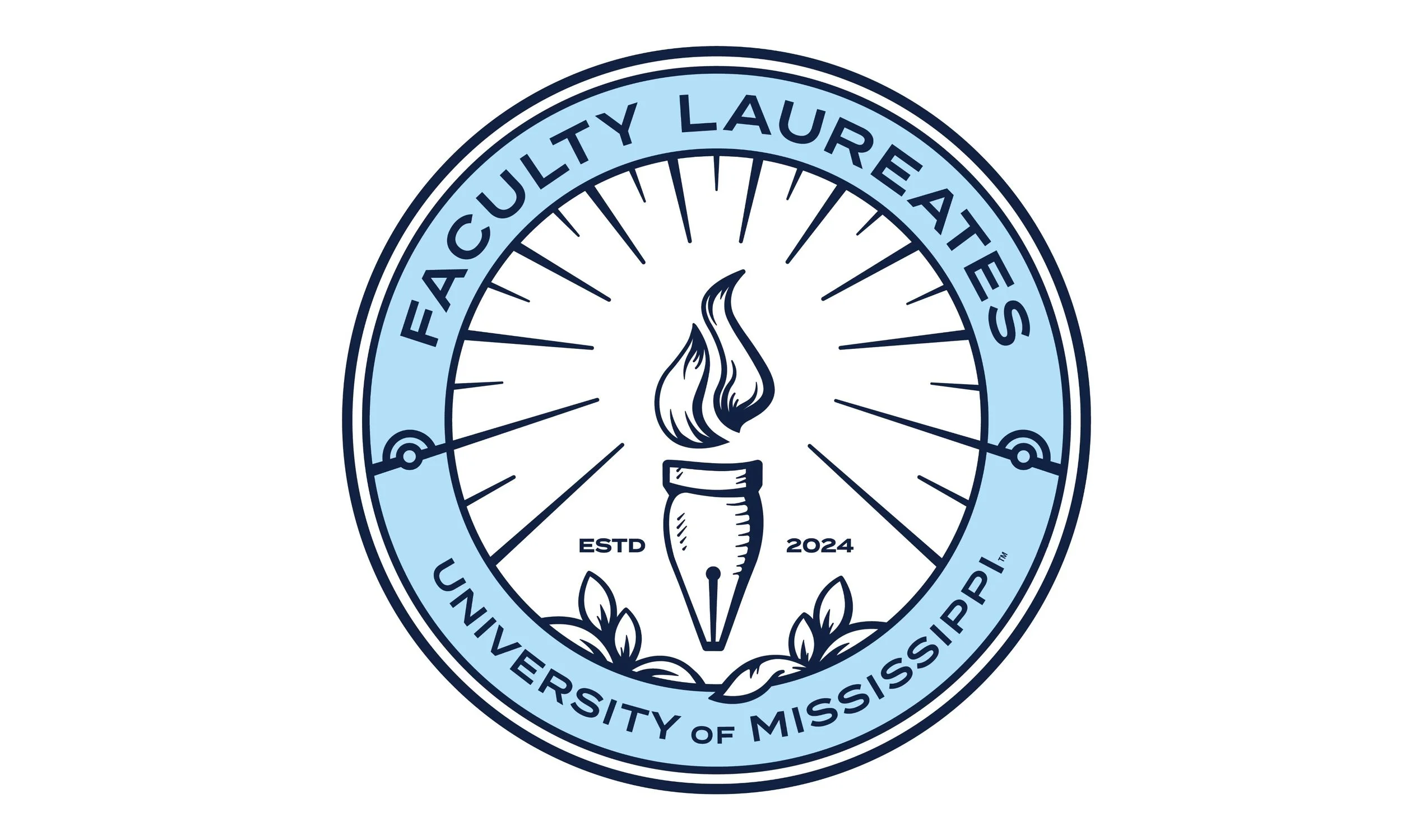 Faculty Laureate Logo with torch established 2024