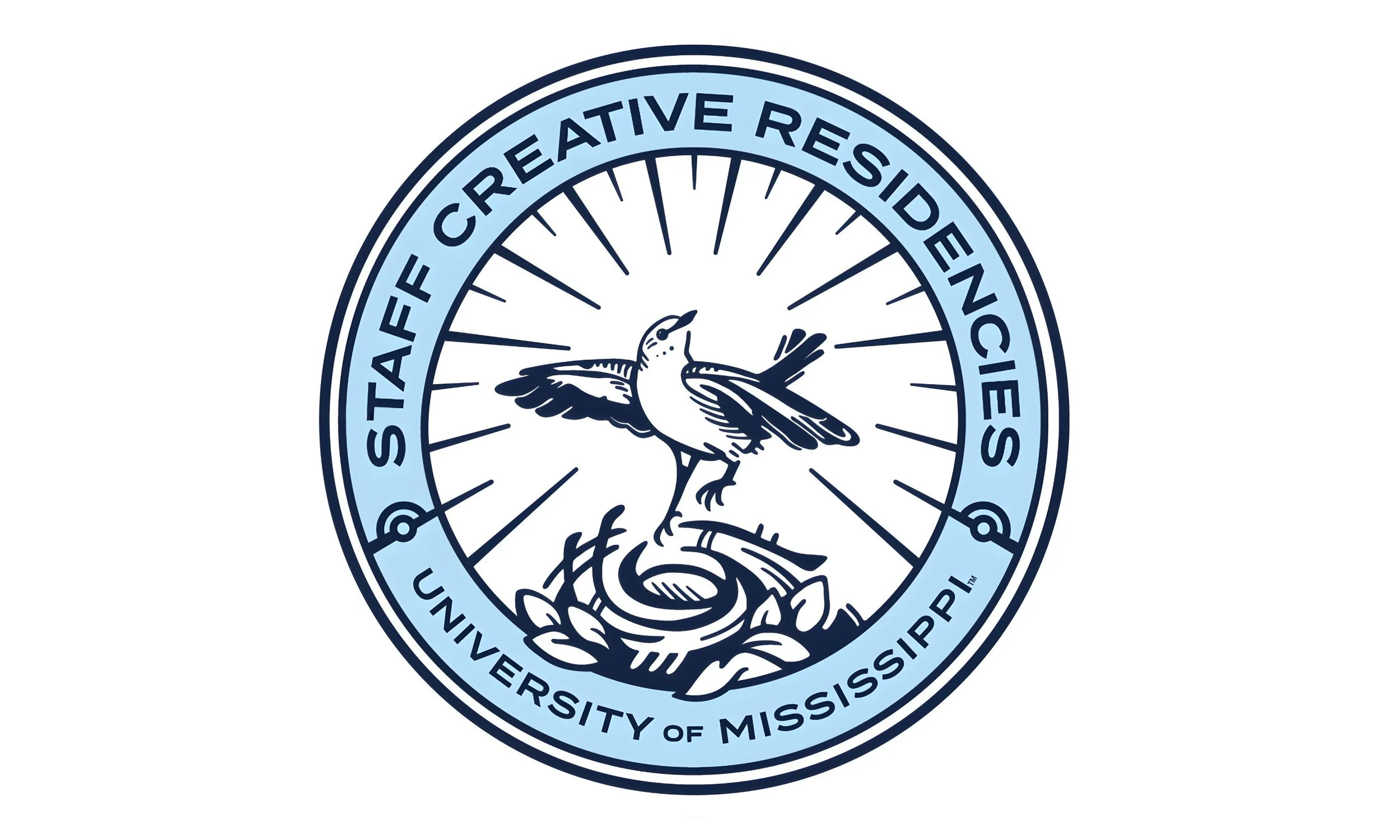 Staff Creative Residencies Logo with bird leaving nest