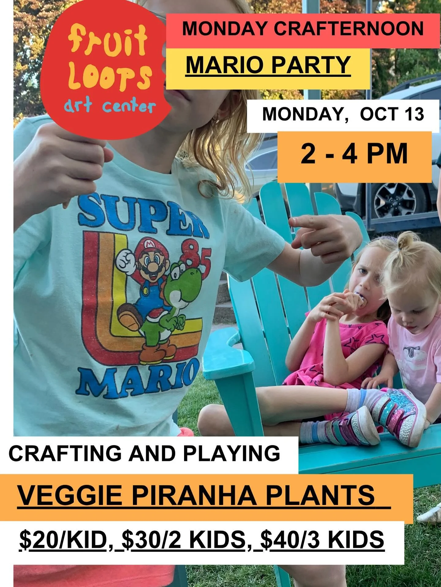 We love a themed crafternoon! Join us for a fun Monday afternoon activity on October 13th! We love Mario and all his friends and enemies 🍄&zwj;🟫⭐️ let&rsquo;s craft and play and chat about Nintendo! ❤️❤️