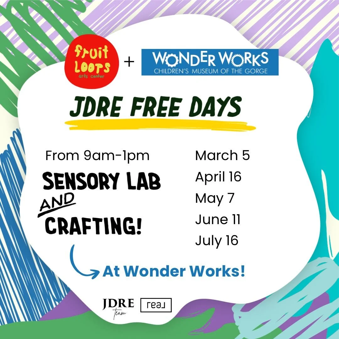 Our new @jdreteam free days are here! We&rsquo;ll be at Wonder Works on Thursday 💕💚🌈 with lots of green 🙂🙂 We love providing these days for families to enjoy. It&rsquo;s a great time to meet up with friends and/or invite grandparents to join you