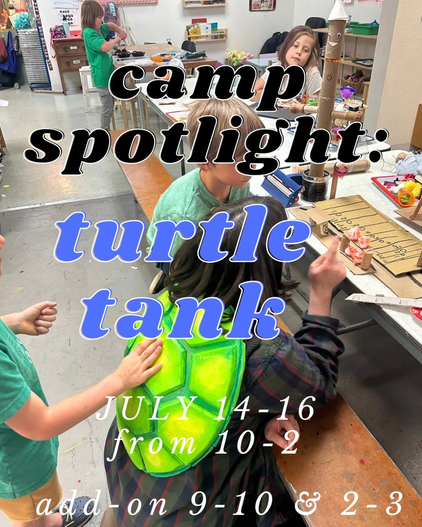 Next week!! We have 5 spots left for this camp for crafters and innovators!