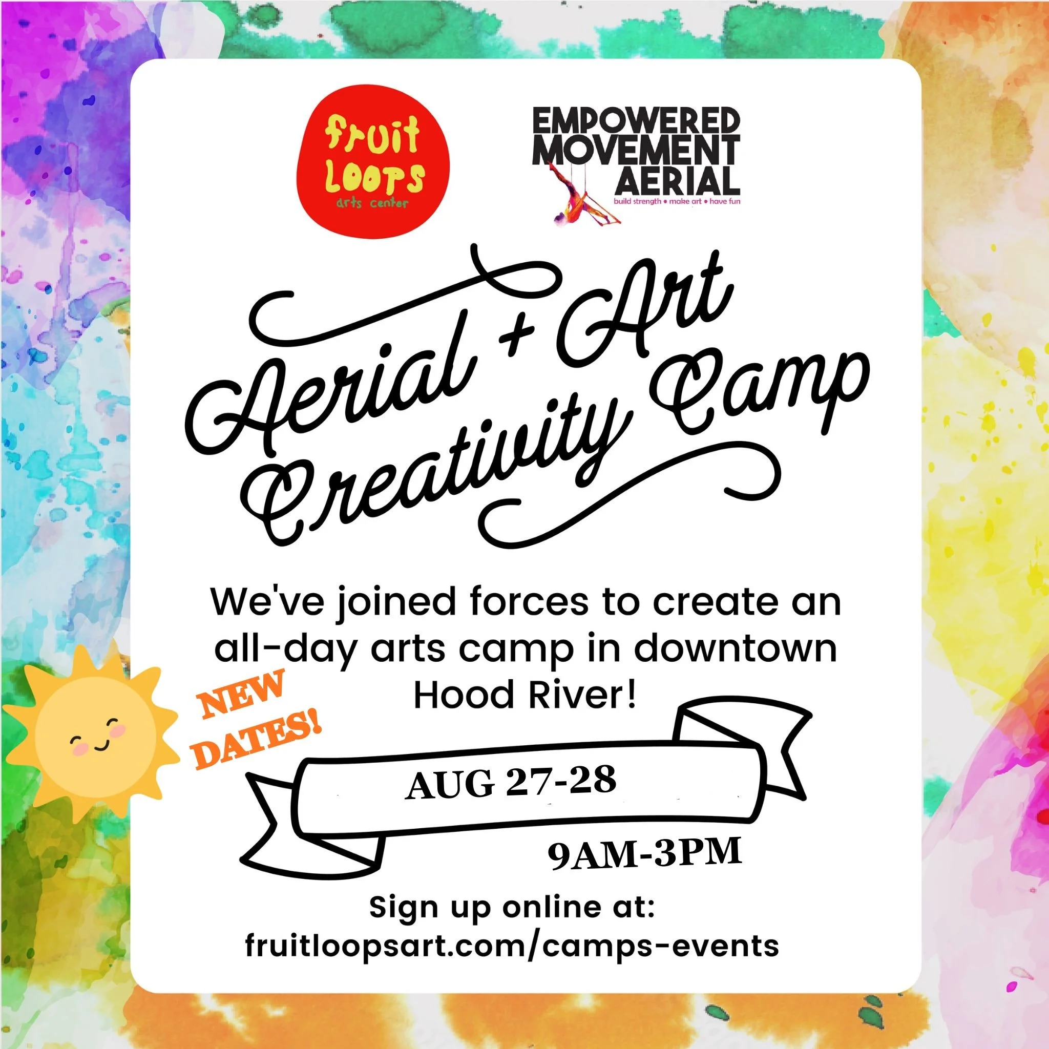 We added some new dates for our combo camp with @empowered_movement_aerial ! ☀️☀️☀️ the last Thursday and Friday before school starts, join us for one last moment of summer camp :) You can sign up for one day or two days. It&rsquo;s up to you! 

We h