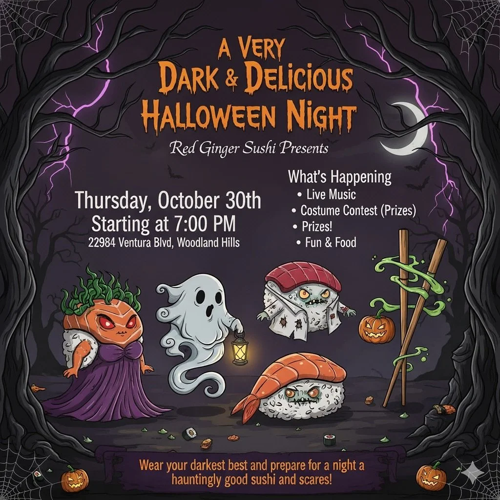 It&rsquo;s not just a costume&hellip; it&rsquo;s a competition 🕸️🎃 Bring your A-game (and maybe a little dark magic).
🕖 Thursday, October 30th | Starting at 7:00 PM
&bull;
&bull;
&bull;
#sushi #delicious #deliciousfood #sushilovers #sashimi #sashi