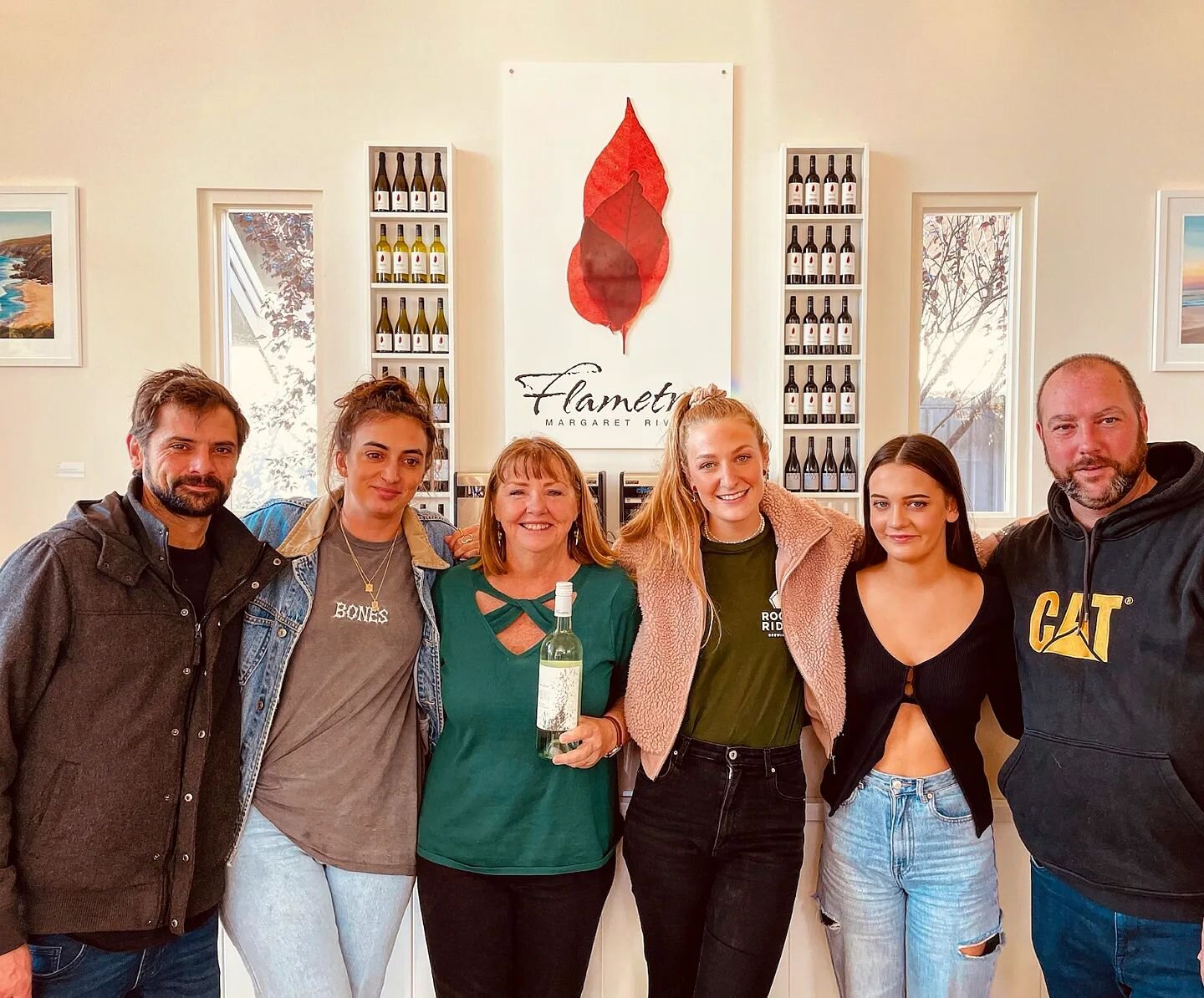 Team Tonic on tour! We went to visit our good friends @flametreewines yesterday to taste through their incredible range of wines. 
.
.
.
#tonicontour #wine #winetraining #drink #learnwine #margaretriverregion
#Chardonnay #cabernet #drinkgoodwine