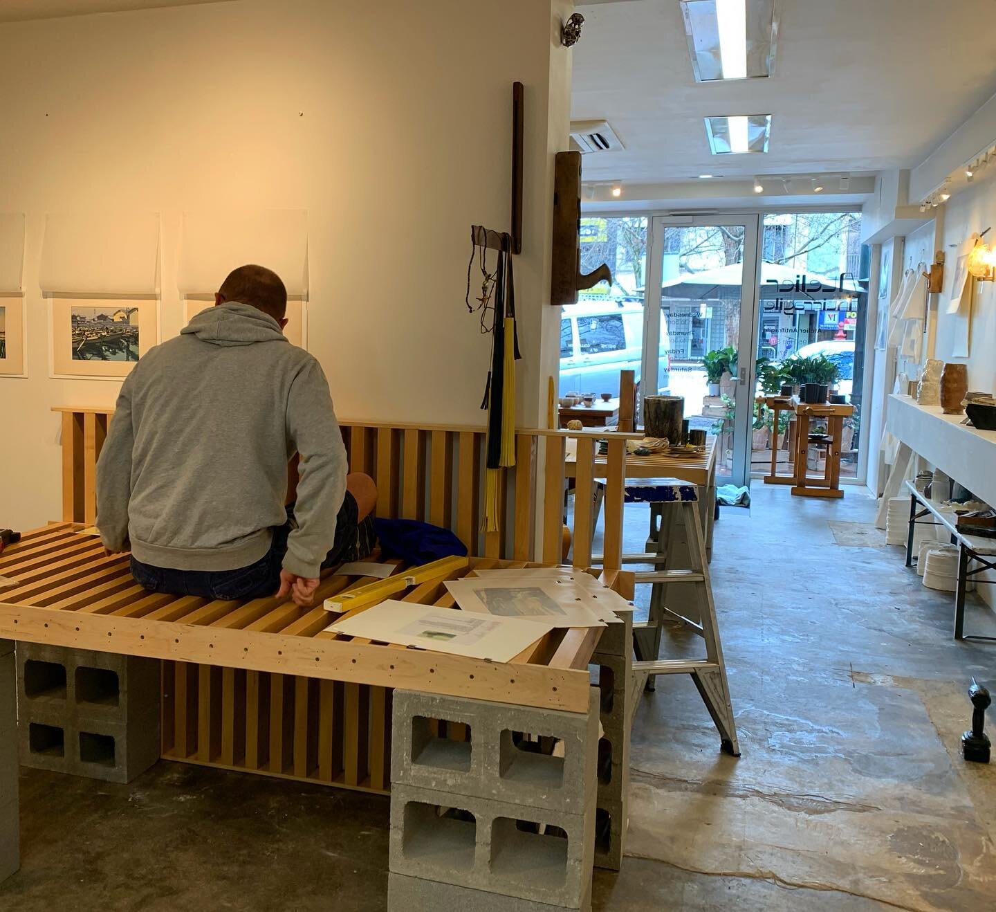 Final preparation for tonight&rsquo;s show. Shin Hanga Sosaku Hanga, A onetime collection from a sometime gentleman. 5-8pm