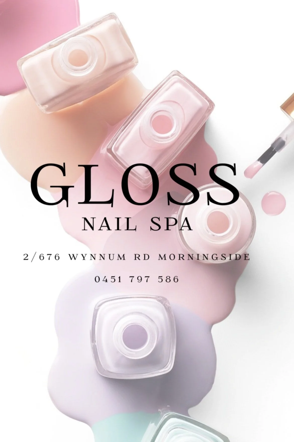 gloss nail spa poster
