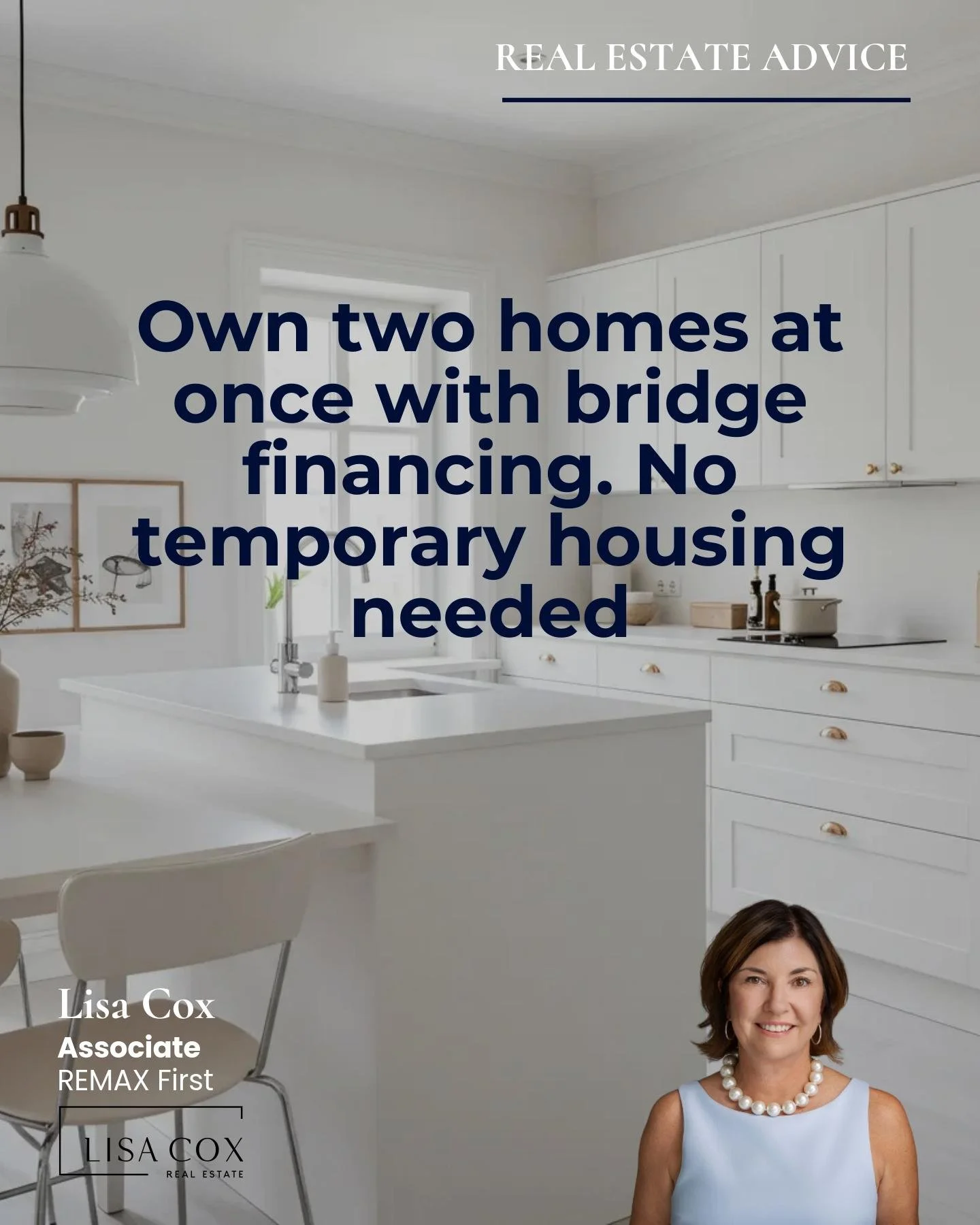 Owning two homes at once doesn&rsquo;t have to be out of reach.  Here&rsquo;s how bridge financing makes it possible:

Bridge financing lets homeowners tap the equity in their current property to secure a new home before selling the old one. This app