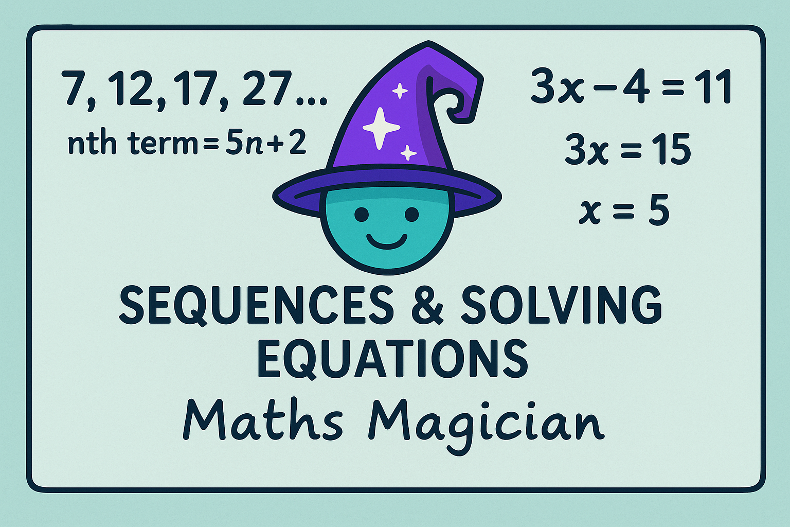 Stepping Through Patterns: Sequences &amp; Solving Equations