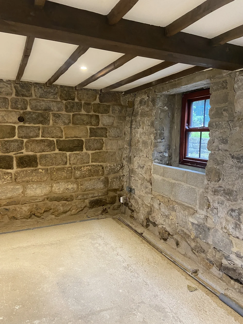 Window seats built back up