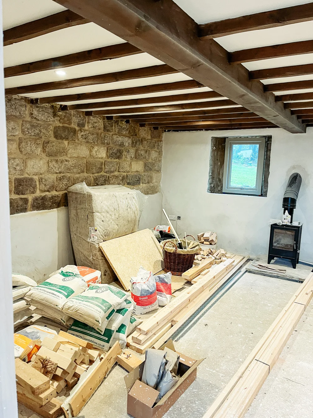 The current state of the Lounge - a store room!