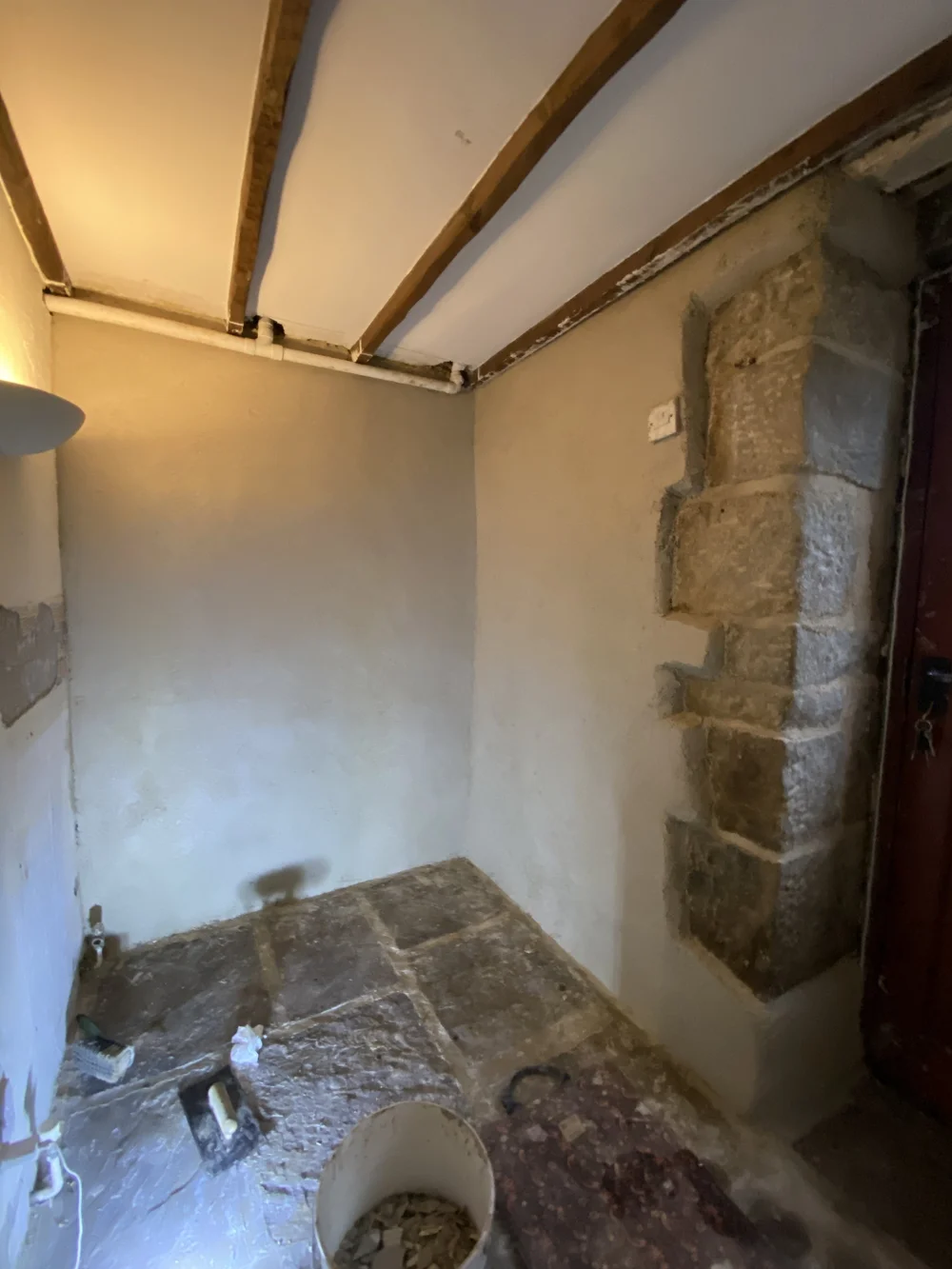 After 3 coats of hemp lime + skim