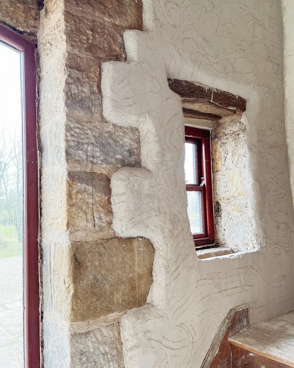 Float coat showing off the quoins