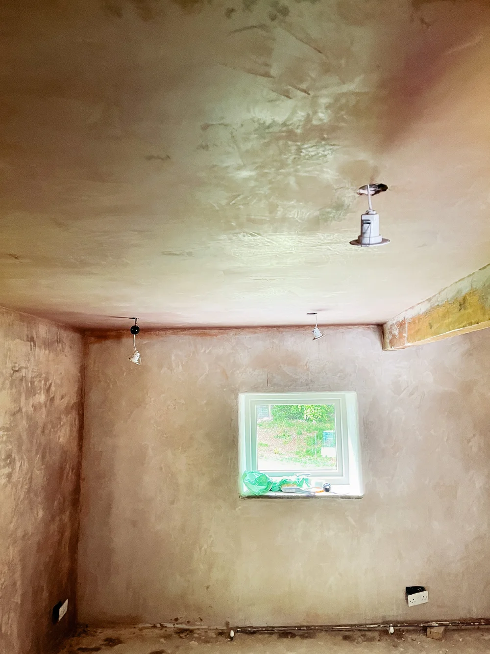 Bedroom 1 now. Plastered and waiting to be decorated