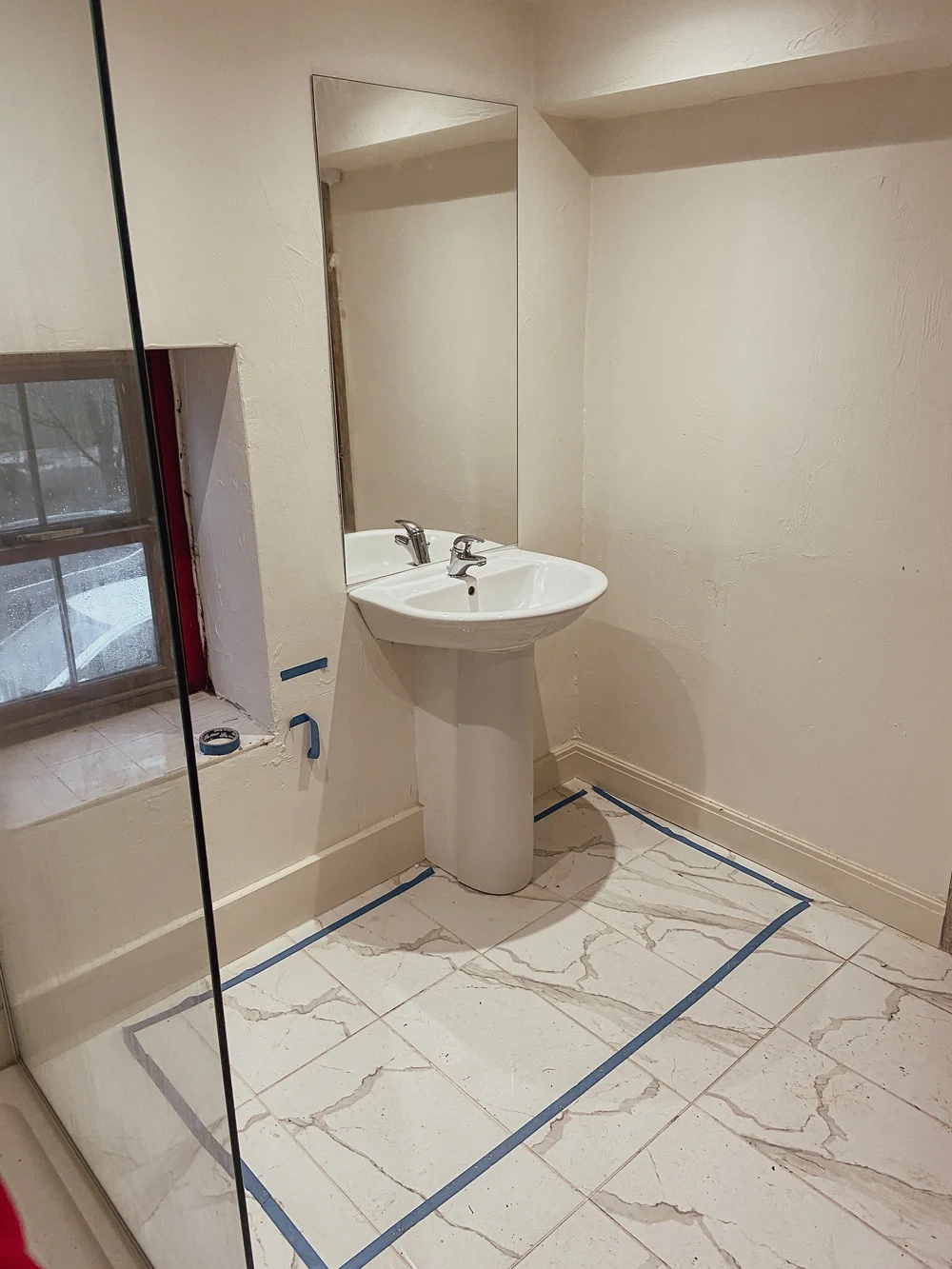 The bathroom: before