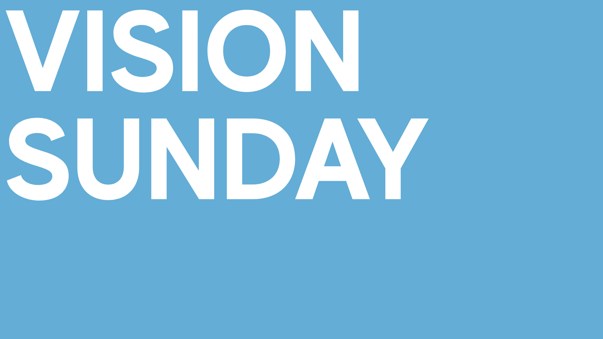 Vision Sunday