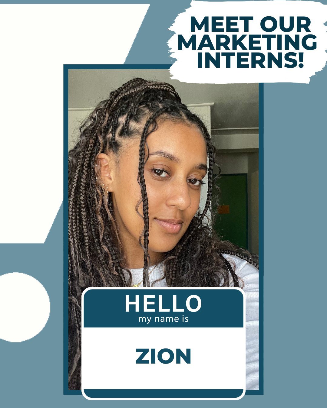 We're so excited to have two new *fabulous* interns with us this summer! Give a warm welcome to Zion &amp; Aranae! 

Zion joins us from the Studio Institute/Bloomberg Art Internship Program for college students!
&quot;My name is Zion Hagos, and I&rsq